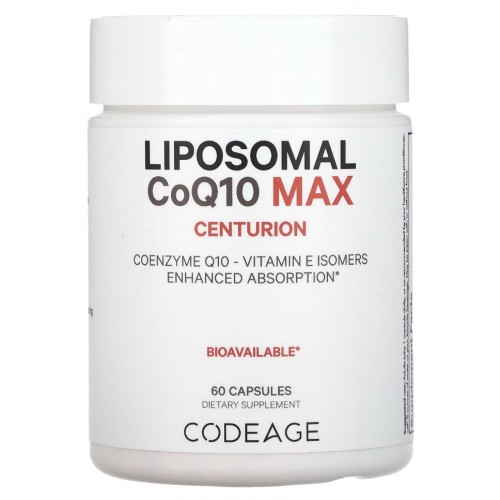 Codeage, Liposomal CoQ10 Max, центурион, 60 капсул